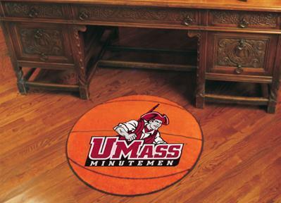 Round Area Rugs NCAA UMass Basketball Mat 27" diameter