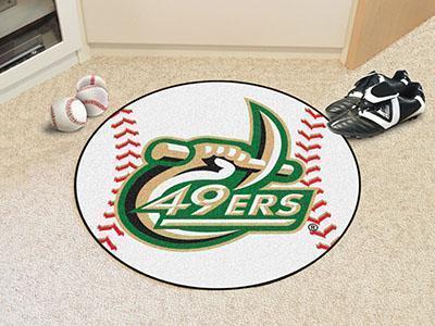 Round Area Rugs NCAA UNC Charlotte Baseball Mat 27" diameter