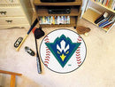 Round Area Rugs NCAA UNC Wilmington Baseball Mat 27" diameter