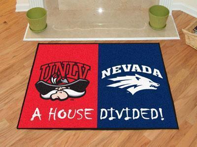 Large Rugs NCAA UNLV Nevada House Divided Rug 33.75"x42.5"