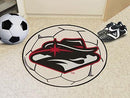 Small Round Rugs NCAA UNLV Soccer Ball 27" diameter