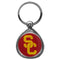 NCAA - USC Trojans Chrome Key Chain-Key Chains,Chrome Key Chains,College Chrome Key Chains-JadeMoghul Inc.