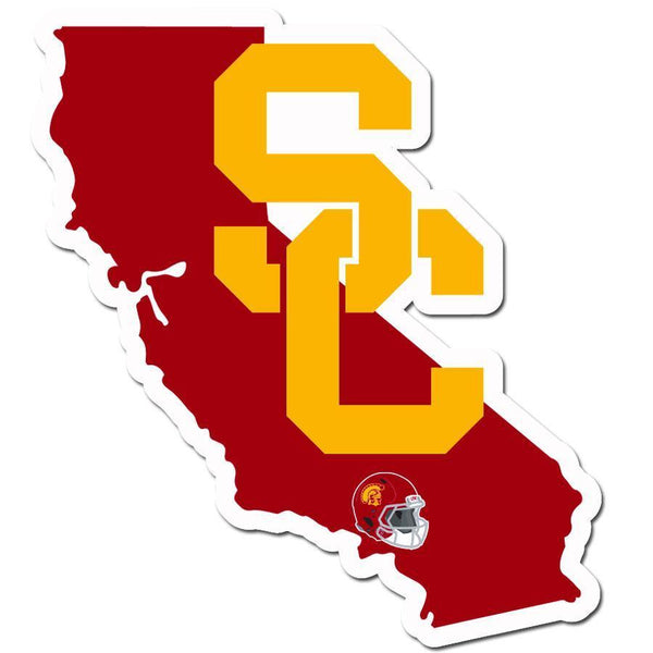 NCAA - USC Trojans Home State Decal-Automotive Accessories,Decals,Home State Decals,College Home State Decals-JadeMoghul Inc.