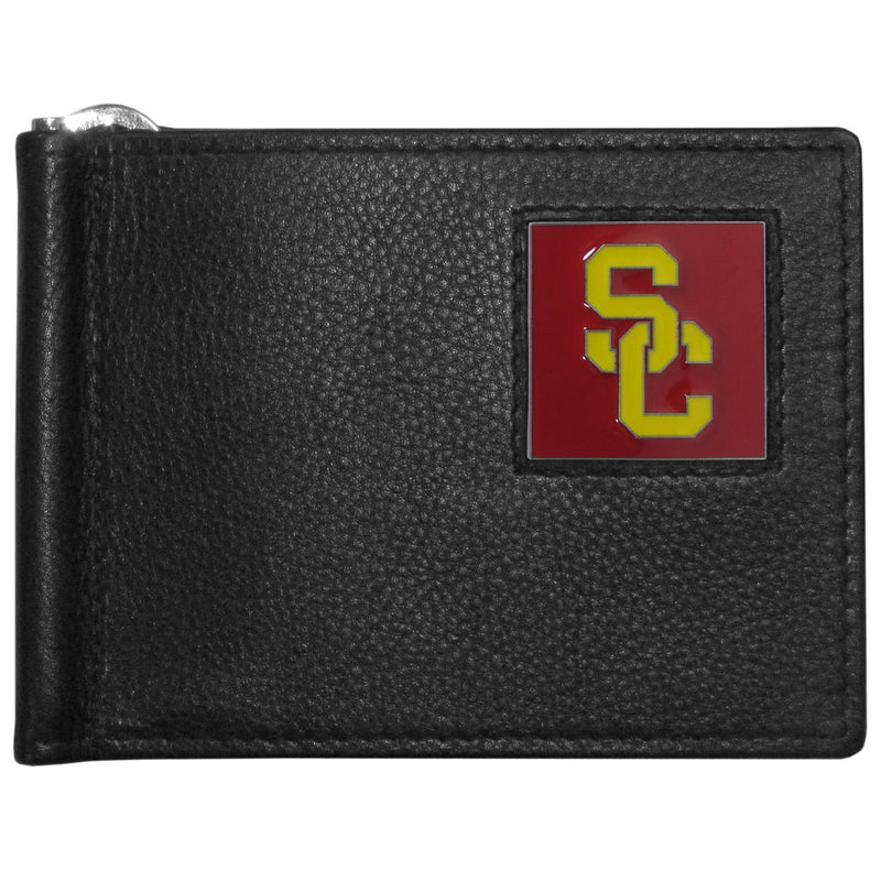 NCAA - USC Trojans Leather Bill Clip Wallet-Wallets & Checkbook Covers,Bill Clip Wallets,College Bill Clip Wallets-JadeMoghul Inc.