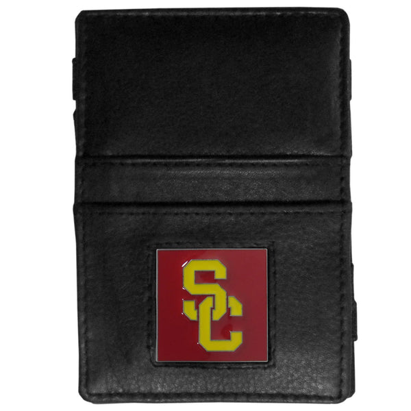 NCAA - USC Trojans Leather Jacob's Ladder Wallet-Wallets & Checkbook Covers,Jacob's Ladder Wallets,College Jacob's Ladder Wallets-JadeMoghul Inc.