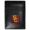NCAA - USC Trojans Leather Money Clip/Cardholder Packaged in Gift Box-Wallets & Checkbook Covers,Money Clip/Cardholders,Gift Box Packaging,College Money Clip/Cardholders-JadeMoghul Inc.