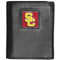 NCAA - USC Trojans Leather Tri-fold Wallet-Wallets & Checkbook Covers,Tri-fold Wallets,Tri-fold Wallets,College Tri-fold Wallets-JadeMoghul Inc.