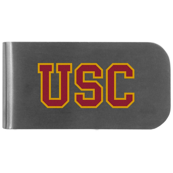 NCAA - USC Trojans Logo Bottle Opener Money Clip-Wallets & Checkbook Covers,College Wallets,USC Trojans Wallets-JadeMoghul Inc.