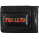 NCAA - USC Trojans Logo Leather Cash and Cardholder-Wallets & Checkbook Covers,College Wallets,USC Trojans Wallets-JadeMoghul Inc.