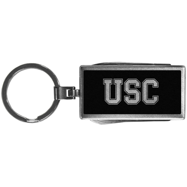 NCAA - USC Trojans Multi-tool Key Chain, Black-Key Chains,College Key Chains,USC Trojans Key Chains-JadeMoghul Inc.