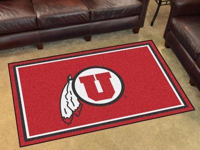 4x6 Rug NCAA Utah 4'x6' Plush Rug