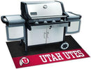 BBQ Grill Mat NCAA Utah Grill Tailgate Mat 26"x42"