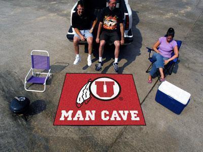 BBQ Grill Mat NCAA Utah Man Cave Tailgater Rug 5'x6'