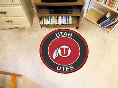 Round Rugs NCAA Utah Roundel Mat 27" diameter