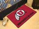 Outdoor Rug NCAA Utah Starter Rug 19"x30"