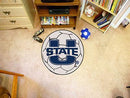 Round Indoor Outdoor Rugs NCAA Utah State Soccer Ball 27" diameter