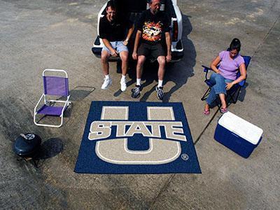 Grill Mat NCAA Utah State Tailgater Rug 5'x6'