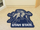 Custom Area Rugs NCAA Utah State University Mascot Custom Shape Mat