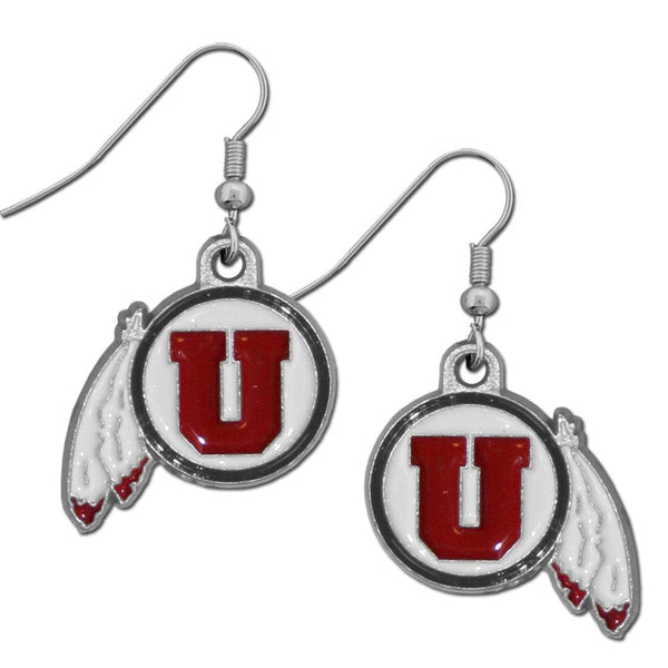 NCAA - Utah Utes Dangle Earrings-Jewelry & Accessories,Earrings,Dangle Earrings,Dangle Earrings,College Dangle Earrings-JadeMoghul Inc.