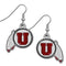 NCAA - Utah Utes Dangle Earrings-Jewelry & Accessories,Earrings,Dangle Earrings,Dangle Earrings,College Dangle Earrings-JadeMoghul Inc.