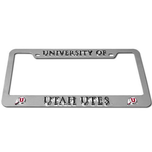 NCAA - Utah Utes Deluxe Tag Frame-Automotive Accessories,Tag Frames,Deluxe Tag Frames,College Deluxe Tag Frames-JadeMoghul Inc.