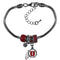 NCAA - Utah Utes Euro Bead Bracelet-Jewelry & Accessories,Bracelets,Euro Bead Bracelets,College Euro Bead Bracelets-JadeMoghul Inc.