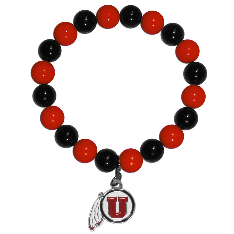NCAA - Utah Utes Fan Bead Bracelet-Jewelry & Accessories,Bracelets,Fan Bead Bracelets,College Fan Bead Bracelets-JadeMoghul Inc.
