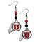NCAA - Utah Utes Fan Bead Dangle Earrings-Jewelry & Accessories,Earrings,Fan Bead Earrings,College Fan Bead Earrings-JadeMoghul Inc.