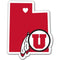 NCAA - Utah Utes Home State Decal-Automotive Accessories,Decals,Home State Decals,College Home State Decals-JadeMoghul Inc.