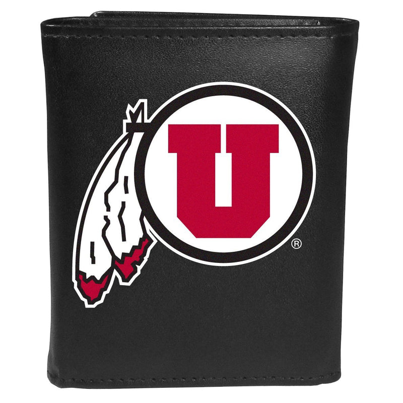 NCAA - Utah Utes Tri-fold Wallet Large Logo-Wallets & Checkbook Covers,College Wallets,Utah Utes Wallets-JadeMoghul Inc.
