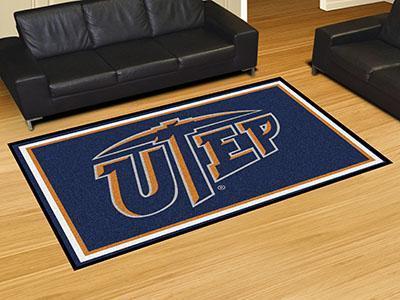 5x8 Rug NCAA UTEP 5'x8' Plush Rug