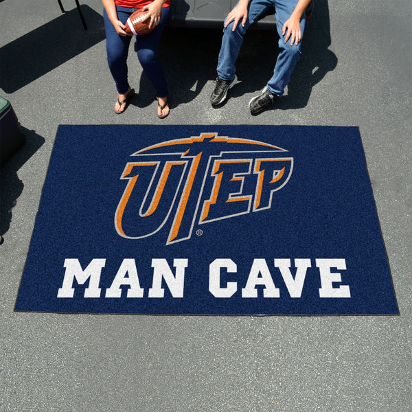 Indoor Outdoor Rugs NCAA UTEP Man Cave All-Star Mat 33.75"x42.5"