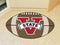 Round Rug in Living Room NCAA Valdosta State Football Ball Rug 20.5"x32.5"