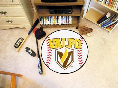 Round Rugs NCAA Valparaiso Baseball Mat 27" diameter