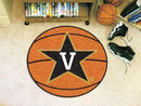 Round Area Rugs NCAA Vanderbilt Basketball Mat 27" diameter