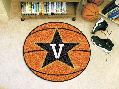 Round Area Rugs NCAA Vanderbilt Basketball Mat 27" diameter