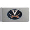 NCAA - Virginia Cavaliers Brushed Metal Money Clip-Wallets & Checkbook Covers,Money Clips,Brushed Money Clips,College Brushed Money Clips-JadeMoghul Inc.