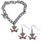 NCAA - Virginia Cavaliers Chain Bracelet and Dangle Earring Set-Jewelry & Accessories,College Jewelry,Virginia Cavaliers Jewelry-JadeMoghul Inc.