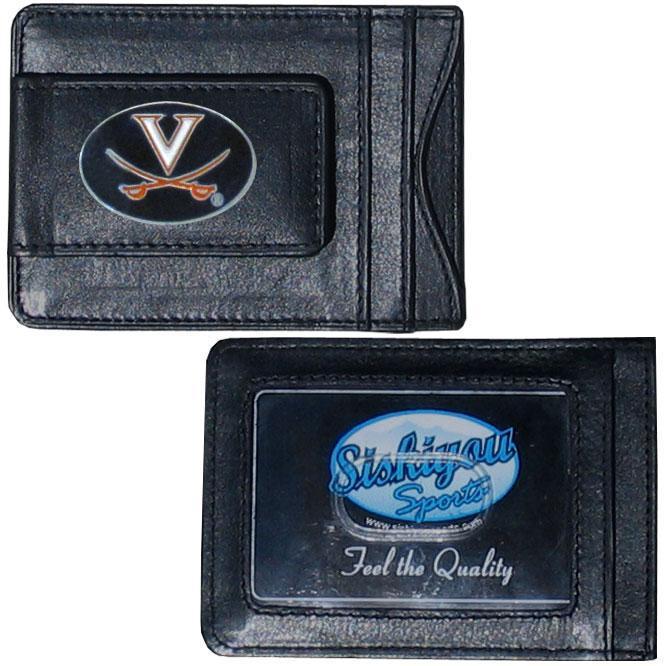 NCAA - Virginia Cavaliers Leather Cash & Cardholder-Wallets & Checkbook Covers,Cash & Cardholders,College Cash & Cardholders-JadeMoghul Inc.