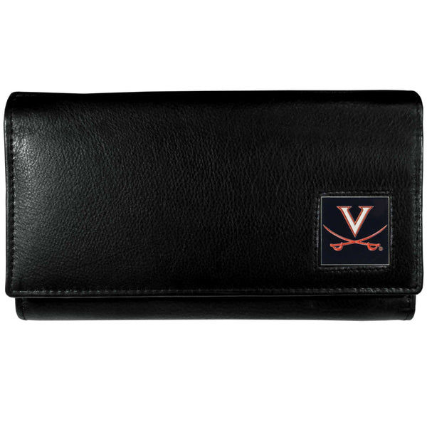 NCAA - Virginia Cavaliers Leather Women's Wallet-Wallets & Checkbook Covers,Women's Wallets,College Women's Wallets-JadeMoghul Inc.