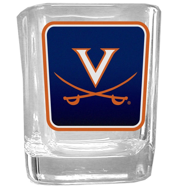 NCAA - Virginia Cavaliers Square Glass Shot Glass-Beverage Ware,College Beverage Ware,Virginia Cavaliers Beverage Ware-JadeMoghul Inc.