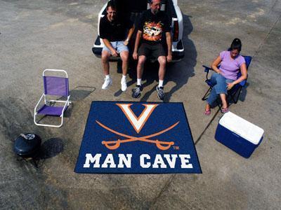 BBQ Grill Mat NCAA Virginia Man Cave Tailgater Rug 5'x6'
