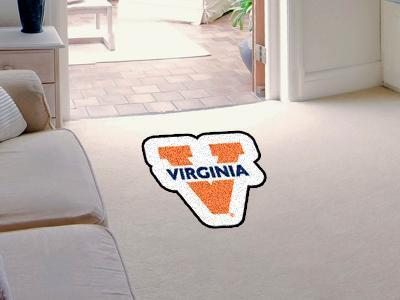 Custom Rugs NCAA Virginia Mascot Custom Shape Mat