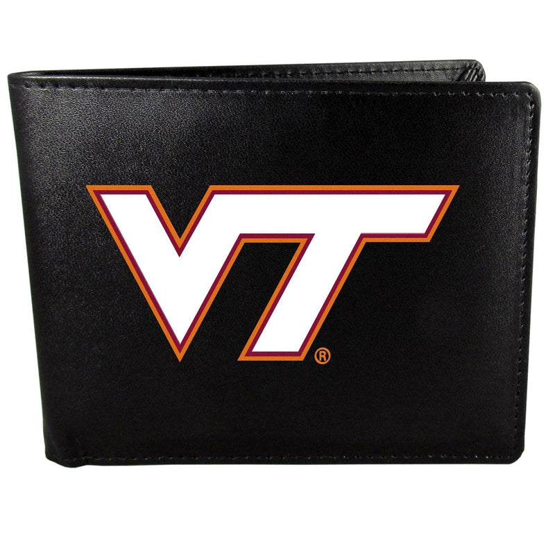 NCAA - Virginia Tech Hokies Bi-fold Wallet Large Logo-Wallets & Checkbook Covers,College Wallets,Virginia Tech Hokies Wallets-JadeMoghul Inc.