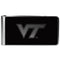 NCAA - Virginia Tech Hokies Black and Steel Money Clip-Wallets & Checkbook Covers,College Wallets,Virginia Tech Hokies Wallets-JadeMoghul Inc.