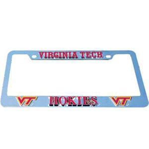 NCAA - Virginia Tech Hokies Deluxe Tag Frame-Automotive Accessories,Tag Frames,Deluxe Tag Frames,College Deluxe Tag Frames-JadeMoghul Inc.