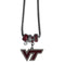 NCAA - Virginia Tech Hokies Euro Bead Necklace-Jewelry & Accessories,Necklaces,Euro Bead Necklaces,College Euro Bead Necklaces-JadeMoghul Inc.