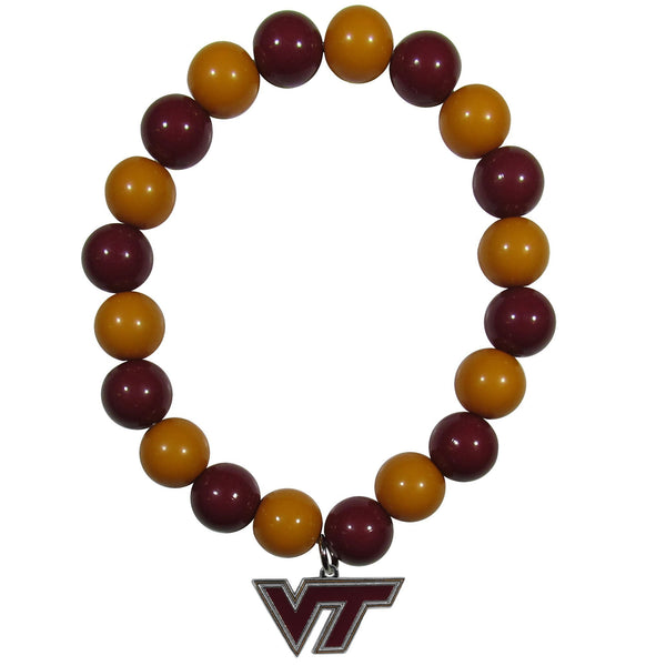 NCAA - Virginia Tech Hokies Fan Bead Bracelet-Jewelry & Accessories,Bracelets,Fan Bead Bracelets,College Fan Bead Bracelets-JadeMoghul Inc.