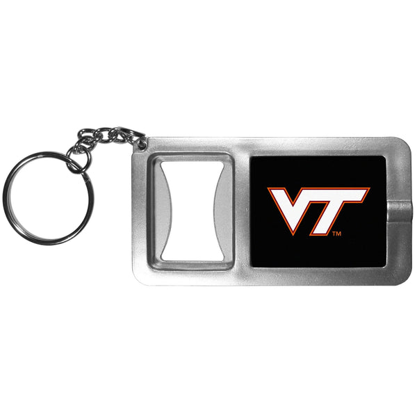 NCAA - Virginia Tech Hokies Flashlight Key Chain with Bottle Opener-Key Chains,Flashlight Key Chain With Bottle Opener,College Flashlight Key Chain With Bottle Opener-JadeMoghul Inc.