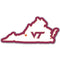 NCAA - Virginia Tech Hokies Home State Decal-Automotive Accessories,Decals,Home State Decals,College Home State Decals-JadeMoghul Inc.